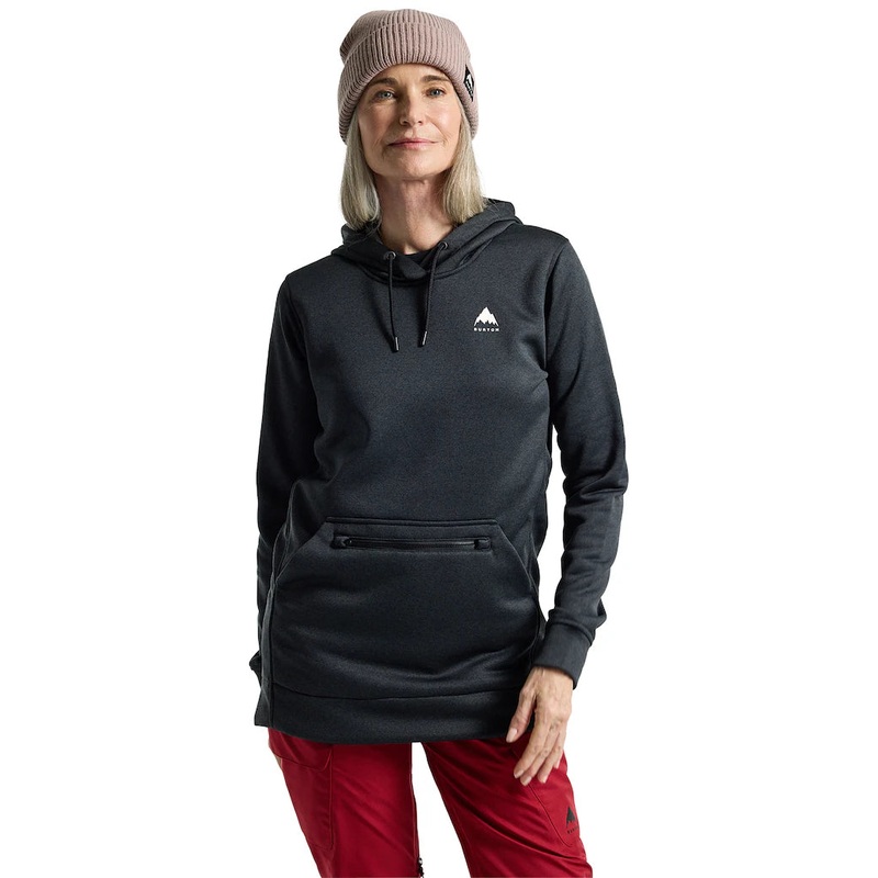 Women’s Oak Long Pullover Hoodie TRUE BLACK HEATHER XS