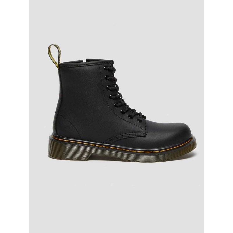 1460 Softy Leather Black Boots (Kids) K01 BLACK