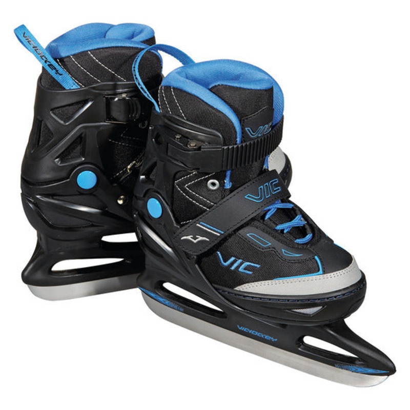 Kid’s Junior Adjustable Recreational Skates BLACK/BLUE 1-5