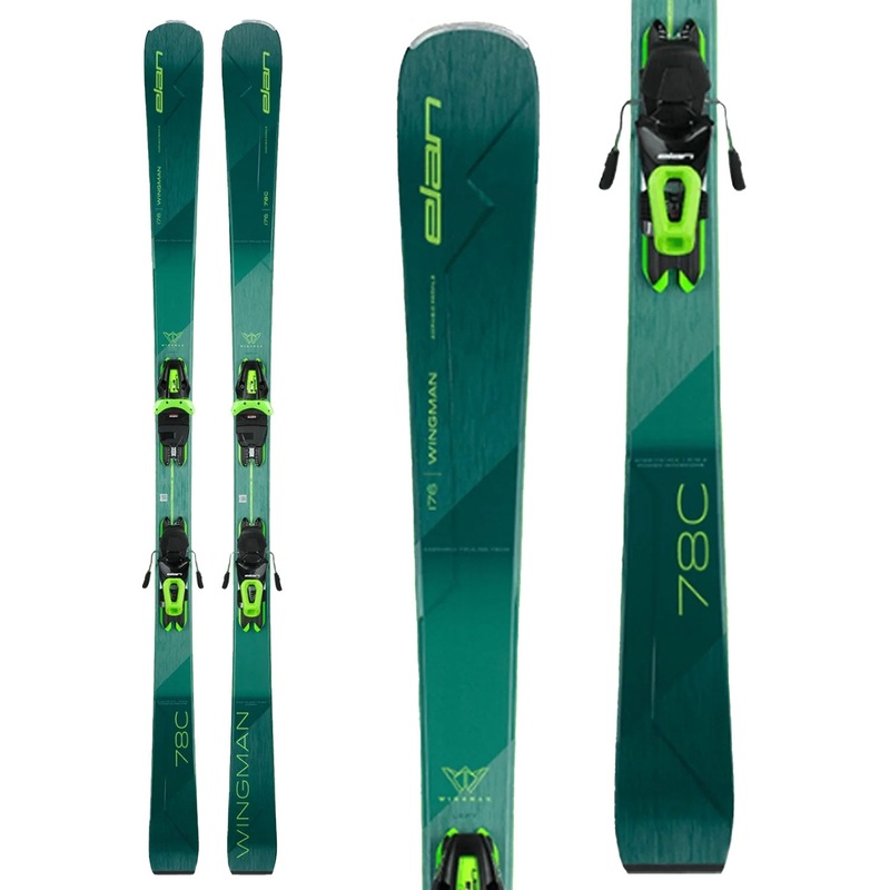 Elan Wingman 78 C Skis w/ Elan EL 10 GW Bindings 2025 152cm (R11.6m) Elan EL 10 GW Black/Green