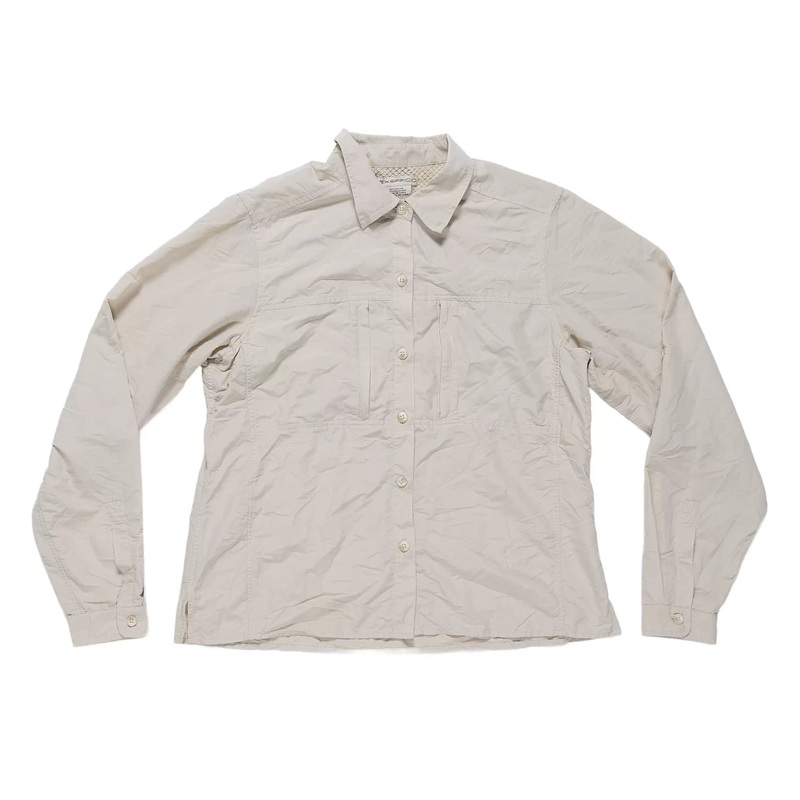 Exofficio Long-Sleeve Button Down Shirt – Women’s M Tan