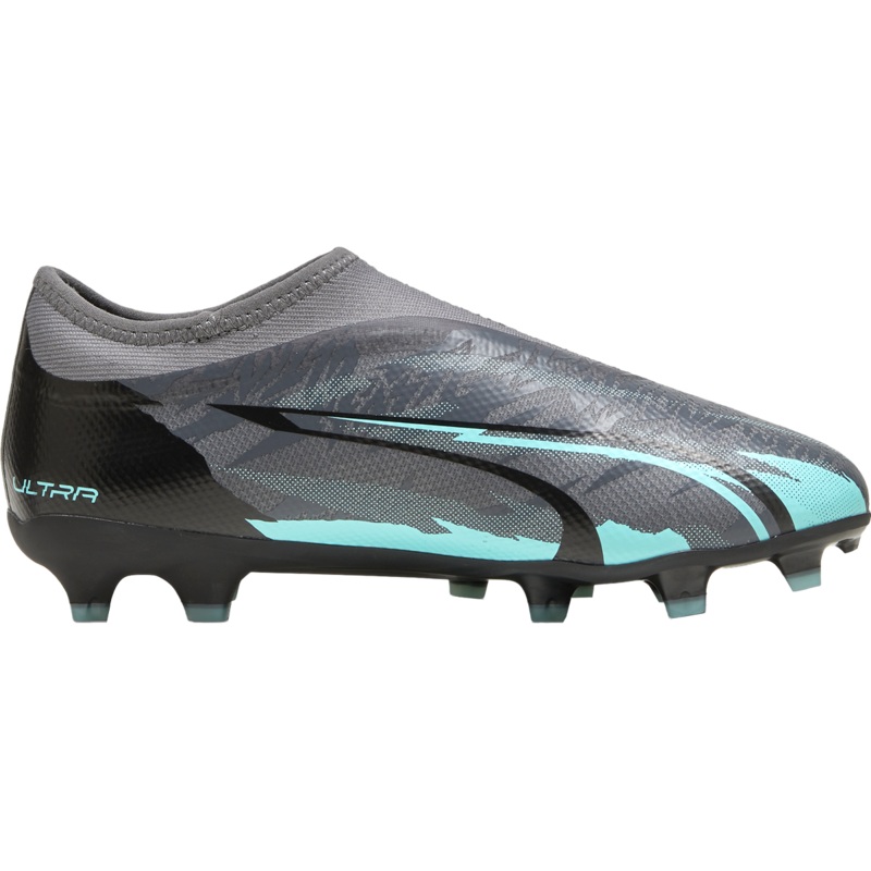 Youth Ultra Match Laceless Rush FG/AG 01-Strong Gray/Puma White/Elektro Aqua 4