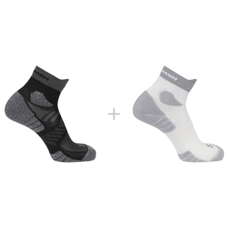 AERO ANKLE 2-PACK WHITE / BLACK S