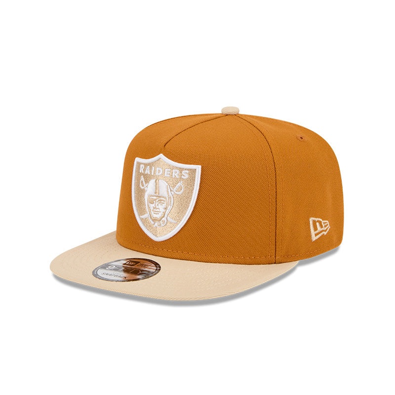 New Era Las Vegas Raiders Brown/Khaki Color Pack A-Frame 9FIFTY Snapback Hat BROWN/KHAKI OS