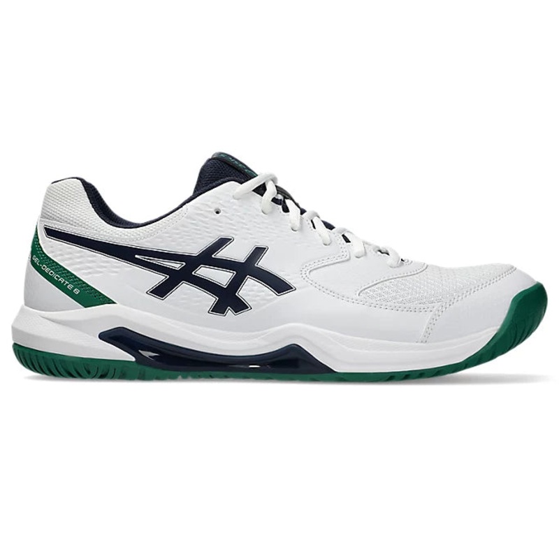 Asics Men’s Gel-Dedicate 8 Court Shoes WHITE/MIDNIGHT 8