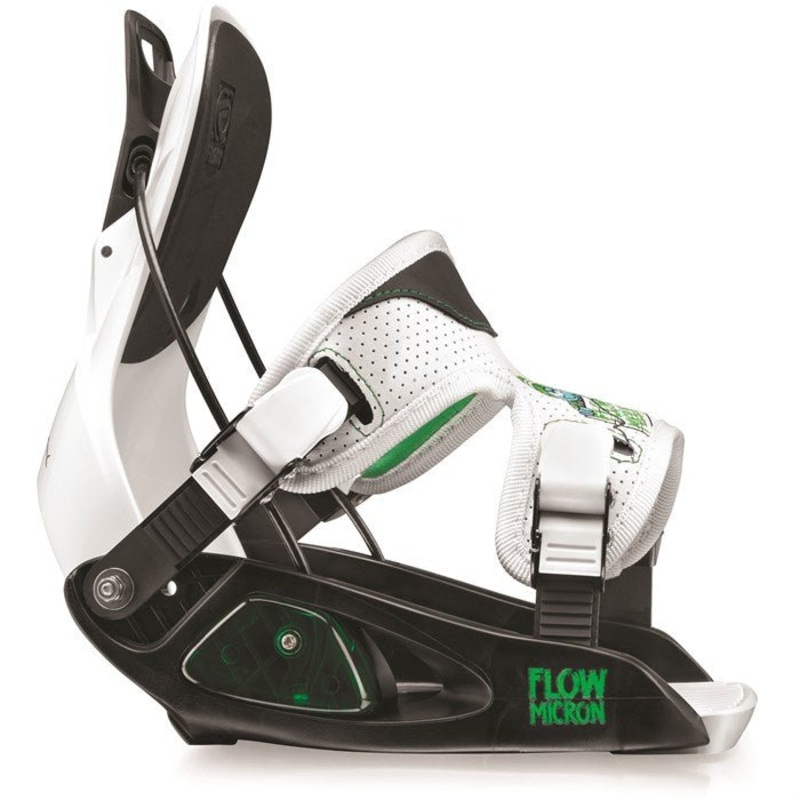 Flow Micron Youth Snowboard Binding 2016 White S