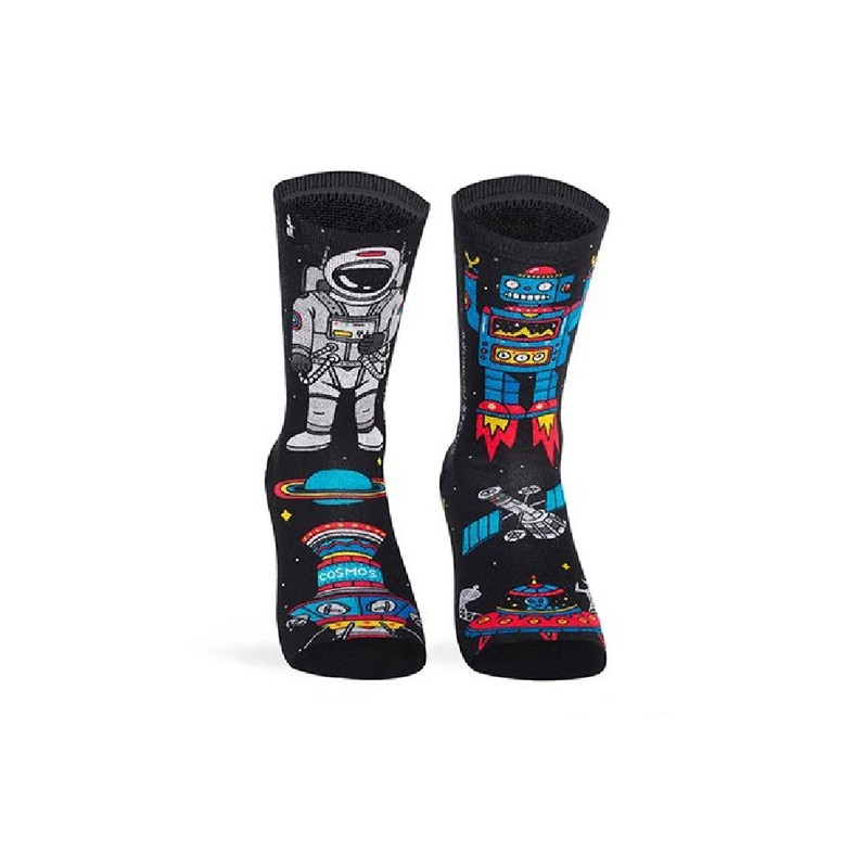 Pacific and Co Cosmics Cycling Socks Black S/M