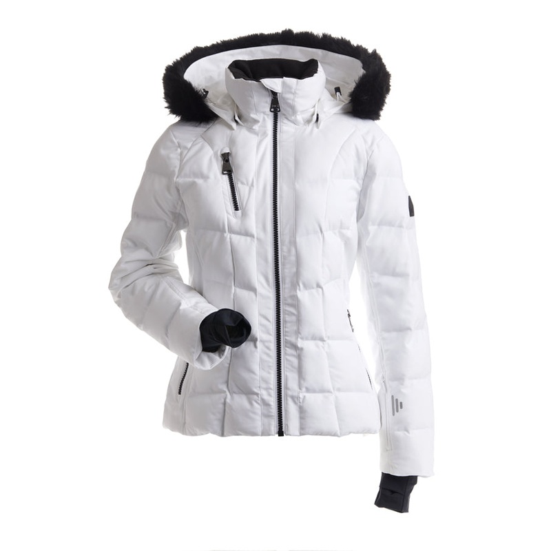 Nils Megeve Faux Fur Jacket 10 White